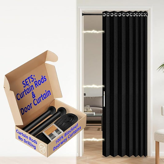 AJAZZ Blackout Sliding Door Curtains by AJAZZ