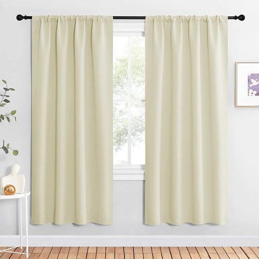 NICETOWN Beige Blackout Curtains by NICETOWN