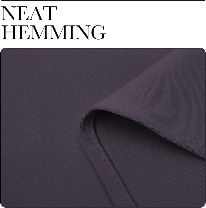 NICETOWN Greyish Purple Blackout Curtains 90 inches Length - Image 6