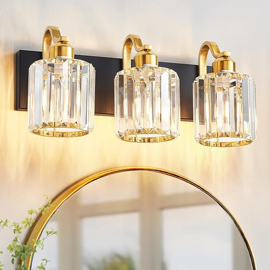 Modern Crystal Bathroom Vanity Lights, Crystal Wall Lighting by AIXIALIN