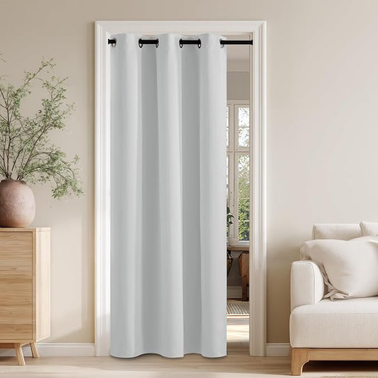 RYB HOME 100% Blackout Doorway Curtains, Closet Curtain by RYBHOME