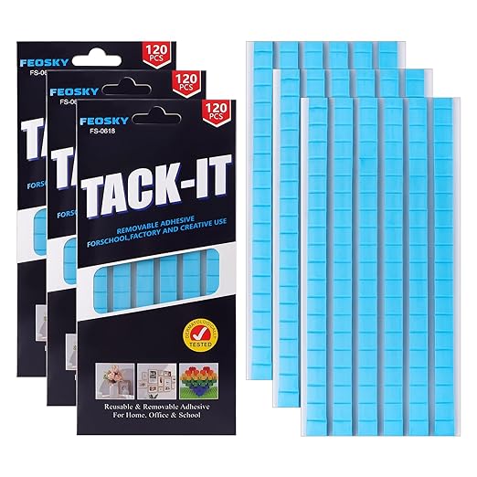 Feosky Adhesive Poster Sticky Tack Putty, Reusable and Removable Adhesive Putty by Feosky