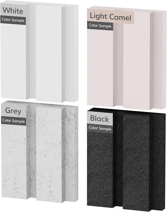 TONOR Bilayer Acoustic Panels Color Samples Pack, 3.86''x3.15''x0.72'' Adhesive by TONOR