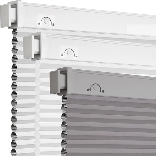 Grandekor No Tools No Drill Cordless Cellular Shades, UV Protection Privacy No by Grandekor