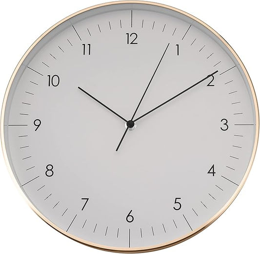 LUUK LIFESTYLE Silent Quartz wall Clock, Nordic and Minimalist Design, Interior by LUUKLIFESTYLE
