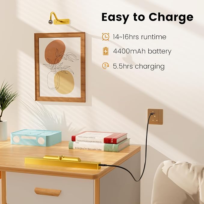 4 Pack Picture Art Above Light Set, Remote Control Timer 3 Color Temps - Image 4