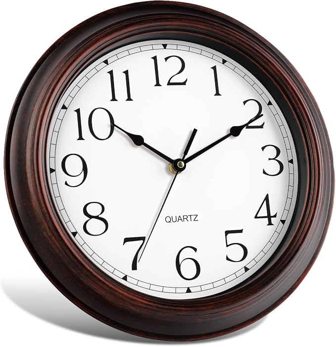 KECYET Wall Clock 10 Inch Battery Operated Silent Non-Ticking Wall Clock - Image 2