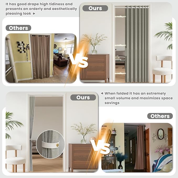 AJAZZ Blackout Accordion Doors Interior - Image 5