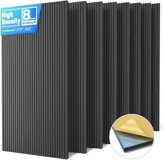 8 Pack Large Acoustic Panels Sound Absorbing by Unknown