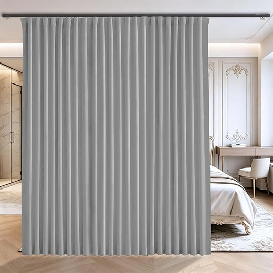 Floor to Ceiling Curtains for Wall Ceiling Mount Track by Grichril