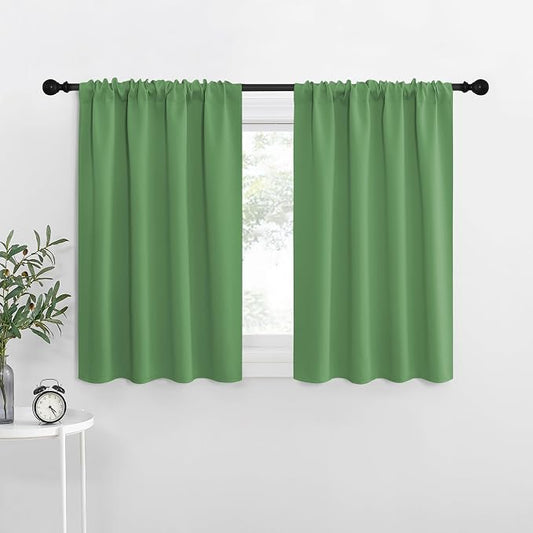 NICETOWN Blackout Curtains for RV Windows, Froest Green, 2 Panels, Room by NICETOWN
