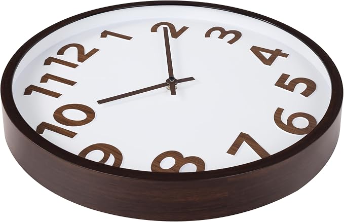 Modern Wood Farmhouse Wall Clock 16 Inch Large Vintage Wall Clocks Battery - Image 6