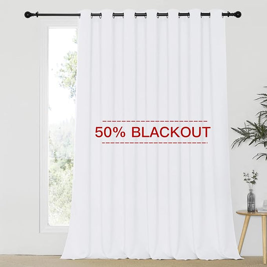 NICETOWN Sliding Door Curtain Extra Wide and Long, Thermal Insulated Large by NICETOWN