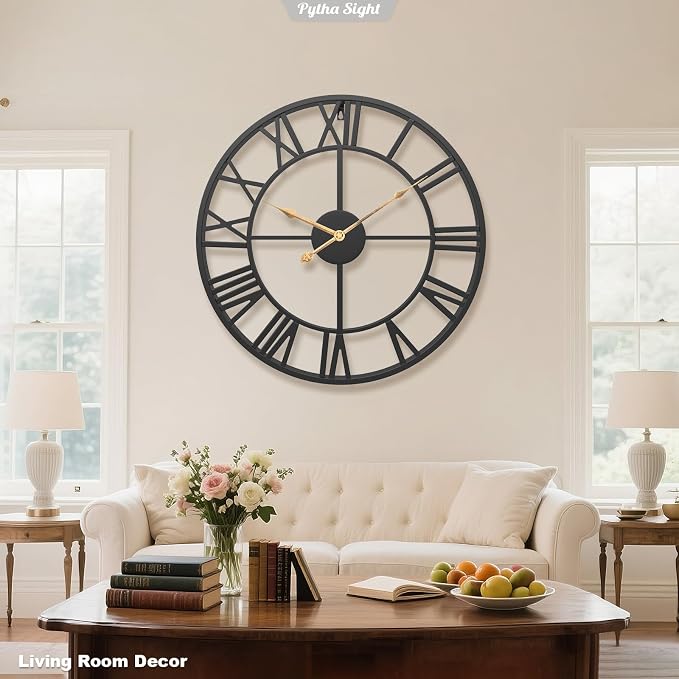 Pytha Sight 29.5 Inch Extra Giant Large Wall Clock, Oversized Modern Decorative - Image 2
