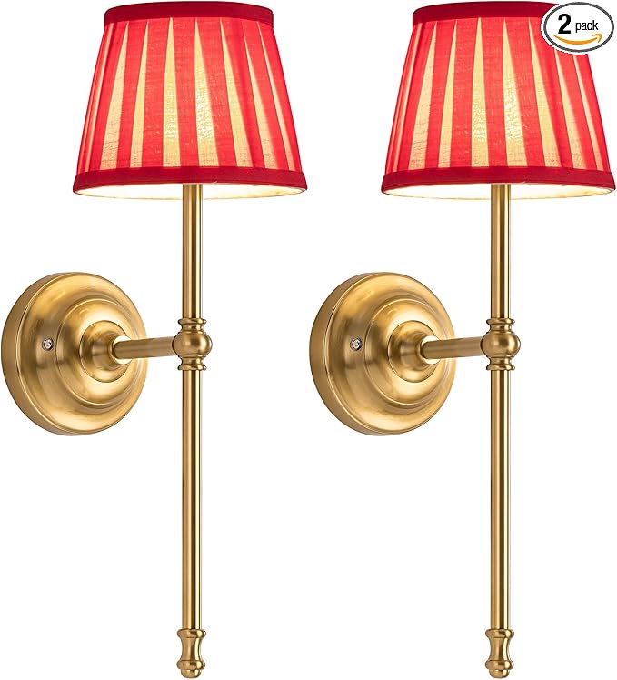 KDG Cordless Wall Sconces Set of 2, Small Wireless 5200mAh Rechargeable Battery by KDG