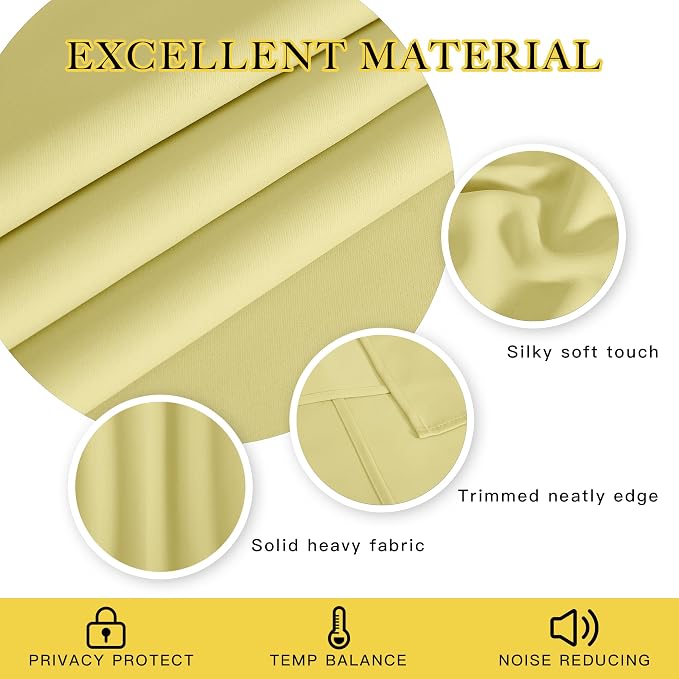 NICETOWN Sliding Door Window Treatment Blackout Patio Door Curtain Panels - Image 2
