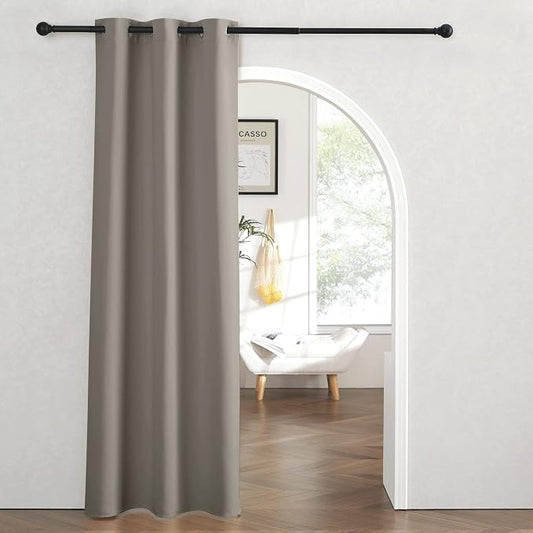 RYB HOME Temporary Doorway Curtains Blackout Privacy Room Divider Curtains by RYBHOME