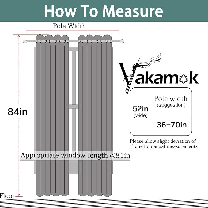 Yakamok Sage 100% Blackout Curtains, Total Blackout Lined Curtain Panels - Image 7