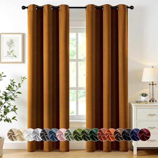 MIULEE Blackout Curtains for Bedroom Living Room 2 Panels, Thermal Insulated by MIULEE