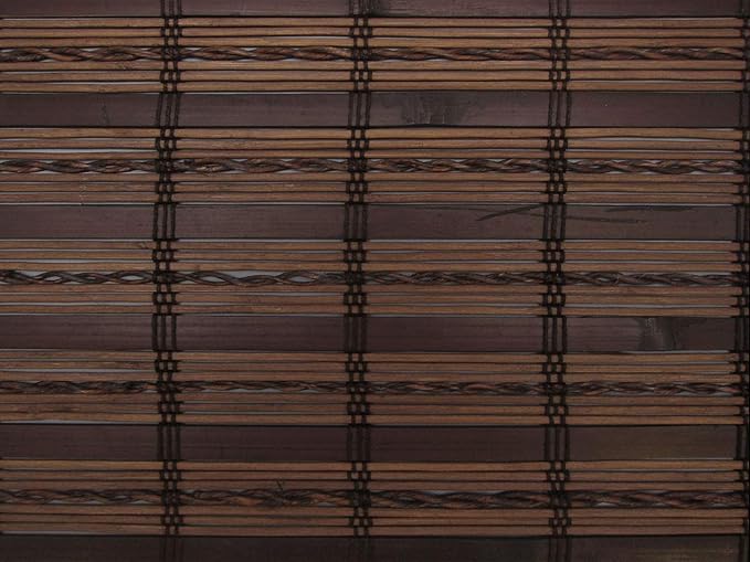 Cordless Woven Wood Roman Shades, 35W x 72H, Sarasota Cocoa, Sizes 20-72 Wide - Image 7
