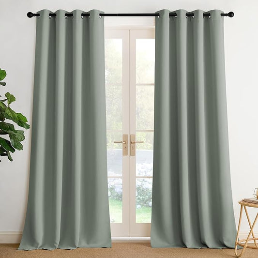 NICETOWN Sage Green Sound Blocking Drapes by NICETOWN