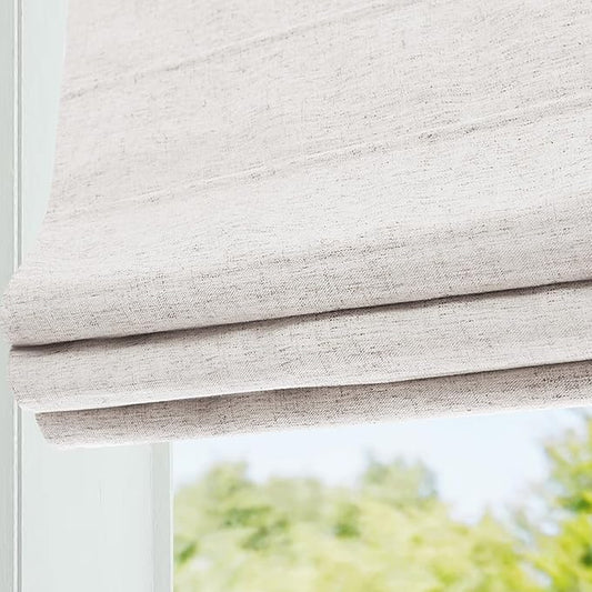 DEJAVU Cordless Linen Roman Shades by DEJAVU