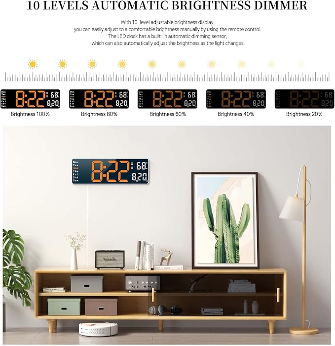Digital Clock, Digital Wall Clock - Image 7