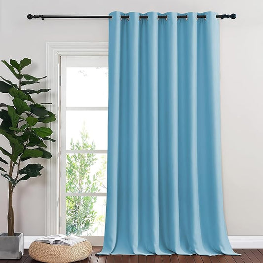 NICETOWN Room Divider Curtain 132 Inches Long, Wide Blackout Sliding Door by NICETOWN
