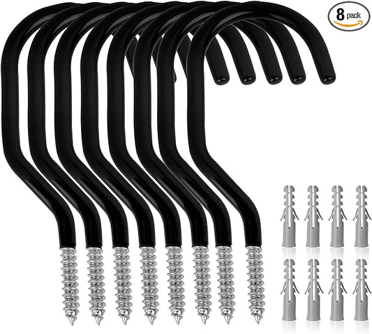 GURADESIGN 8-Pack Heavy Duty Bike Hook, Loading Capacity 100 LBS, 6 inch by GURADESIGN