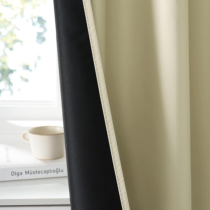 RYB HOME 100% Blackout Short Curtains - Image 3