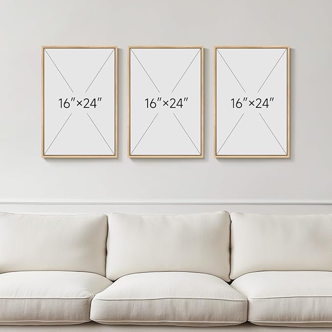Framed Botanical Neutral 3 Piece Wall Art - Image 3