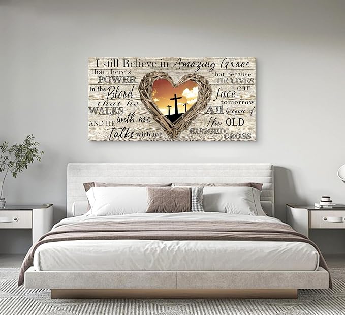 Cao Gen Decor Art A63562 Amazing Grace Wall Art Decor Canvas Print Picture - Image 6