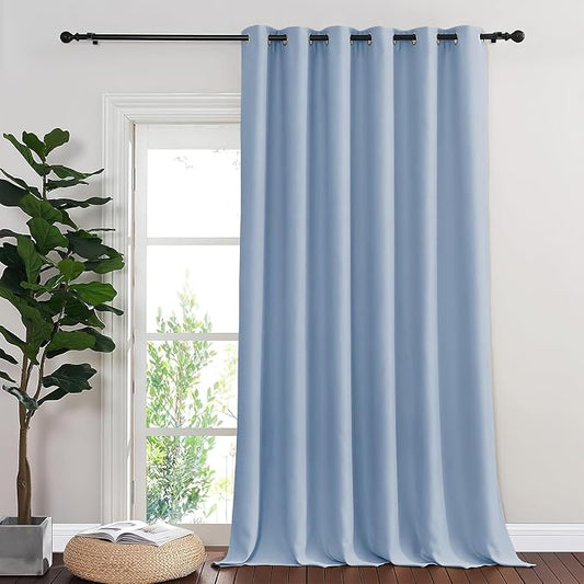 NICETOWN Blackout Sliding Glass Door Curtains, Room Darkening Thermal Insulated by NICETOWN