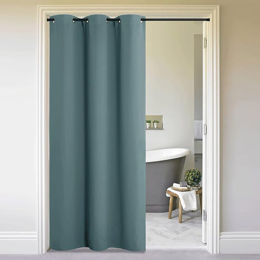 NICETOWN Faux Folding Accordion Doors, Front Door Curtains by NICETOWN