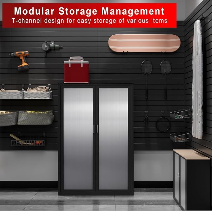 4 x 8 FT Slatwall Panel Garage Wall Organizer, Heavy Duty Slat Wall Paneling - Image 7