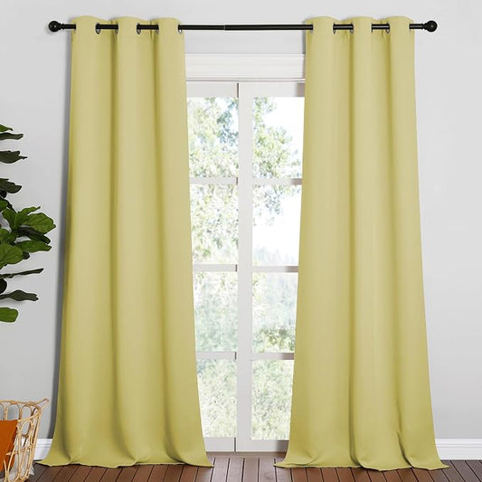 NICETOWN Patio Glass Door Blackout Curtains by NICETOWN