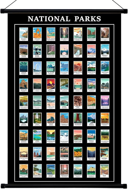 Geyee National Parks Vintage Poster Wall decor Mallard Ducks Hunting Art by Geyee