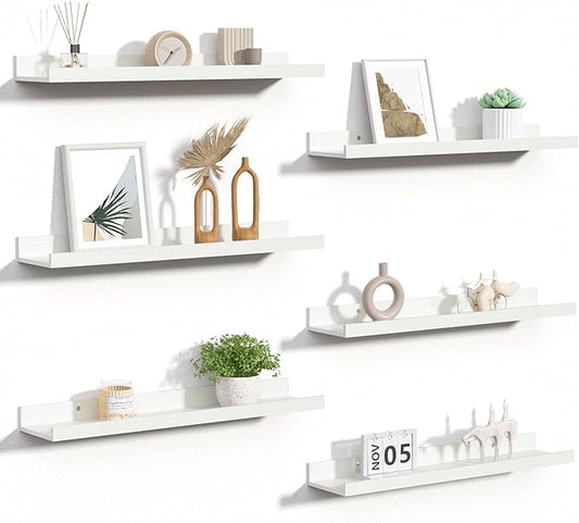 upsimples Floating Shelves for Wall, 23.6 Inch Shelves for Decor Storage Set of by upsimples