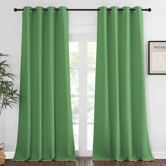 NICETOWN Bedroom Curtain Room Darkening Drapery 102 inches Length by NICETOWN