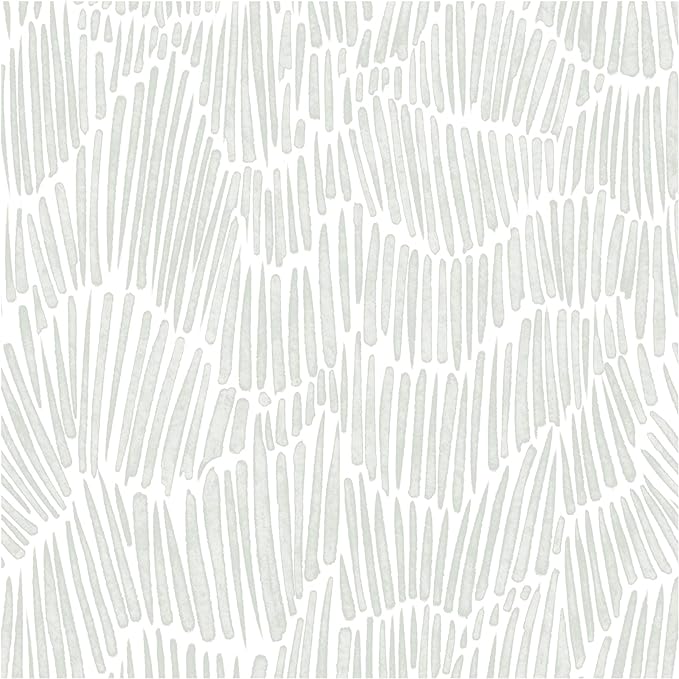 Theper Green Wallpaper Peel and Stick Wallpaper Boho 17.3"×275" Modern Striped by Theper