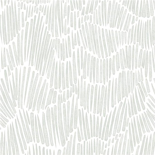 Theper Green Wallpaper Peel and Stick Wallpaper Boho 17.3"×275" Modern Striped by Theper