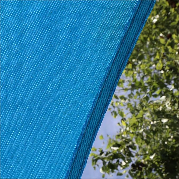 Amgo Custom Size 12' x 16' x 20' Blue Right Triangle Sun Shade Sail UPF50+ AGTAPRT12, Order to Make Canopy Awning, 95% UV Blockage, Water & Air Permeable, Commercial Standard (We Customize)