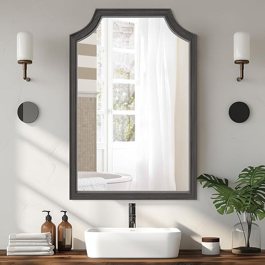 WallBeyond Scalloped Wood Mirror by WallBeyond