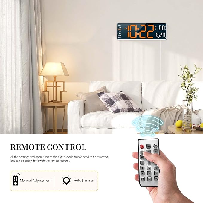Digital Clock, Digital Wall Clock - Image 6