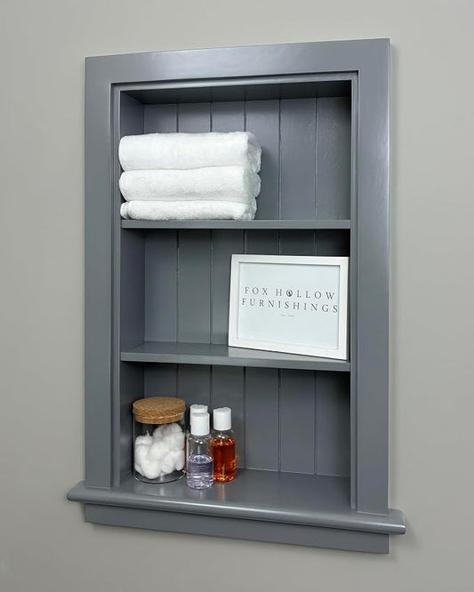 14x24 Aiden Recessed Wall Niche Medicine Cabinet Replacement, in The Wall by FoxHollowFurnishings