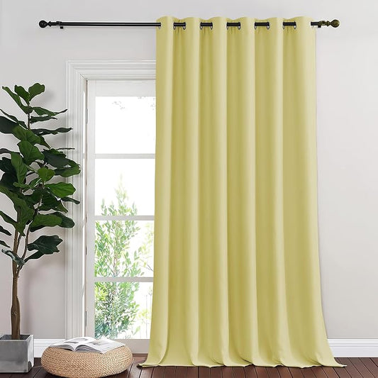 NICETOWN Room Divider Curtain 132 Inches Long, Wide Blackout Sliding Door by NICETOWN