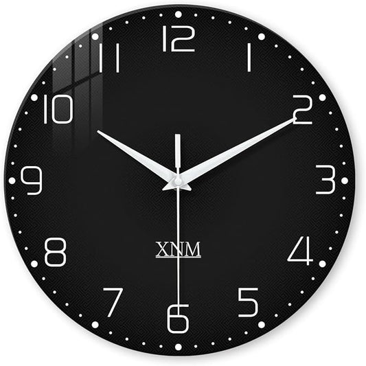 XNM Black Wall Clock for Living Room Minimalist Large Clock Battery Operated 20 by XNMwallclock