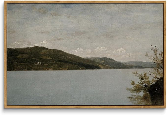 InSimSea Framed Canvas Wall Art Vintage Decor, Classical Landscape Paintings by InSimSeaArt