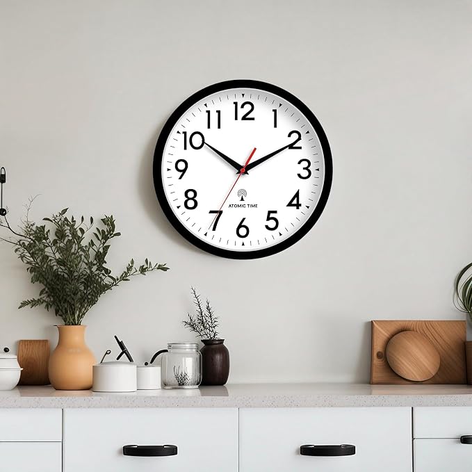 DAXSMY Atomic Wall Clock Analog 14 Inch Battery Operated Modern Decorative - Image 3