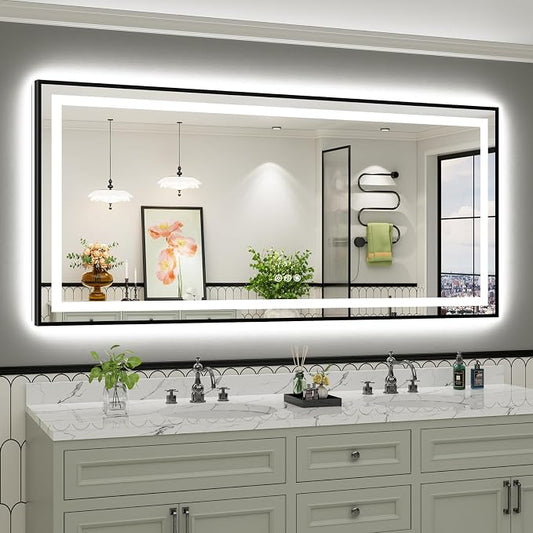 77x36 Inch LED Bathroom Mirror by Briivuemodernmirrors